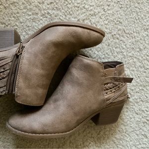 Fergalicious “Brawn” Faux Suede Western Ankle Boot